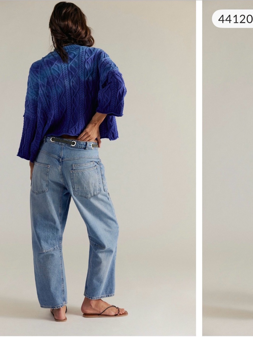 We The Free Moxie Pull-On Barrel Jeans - Truest Blue - sz 31 - Picture 3 of 9